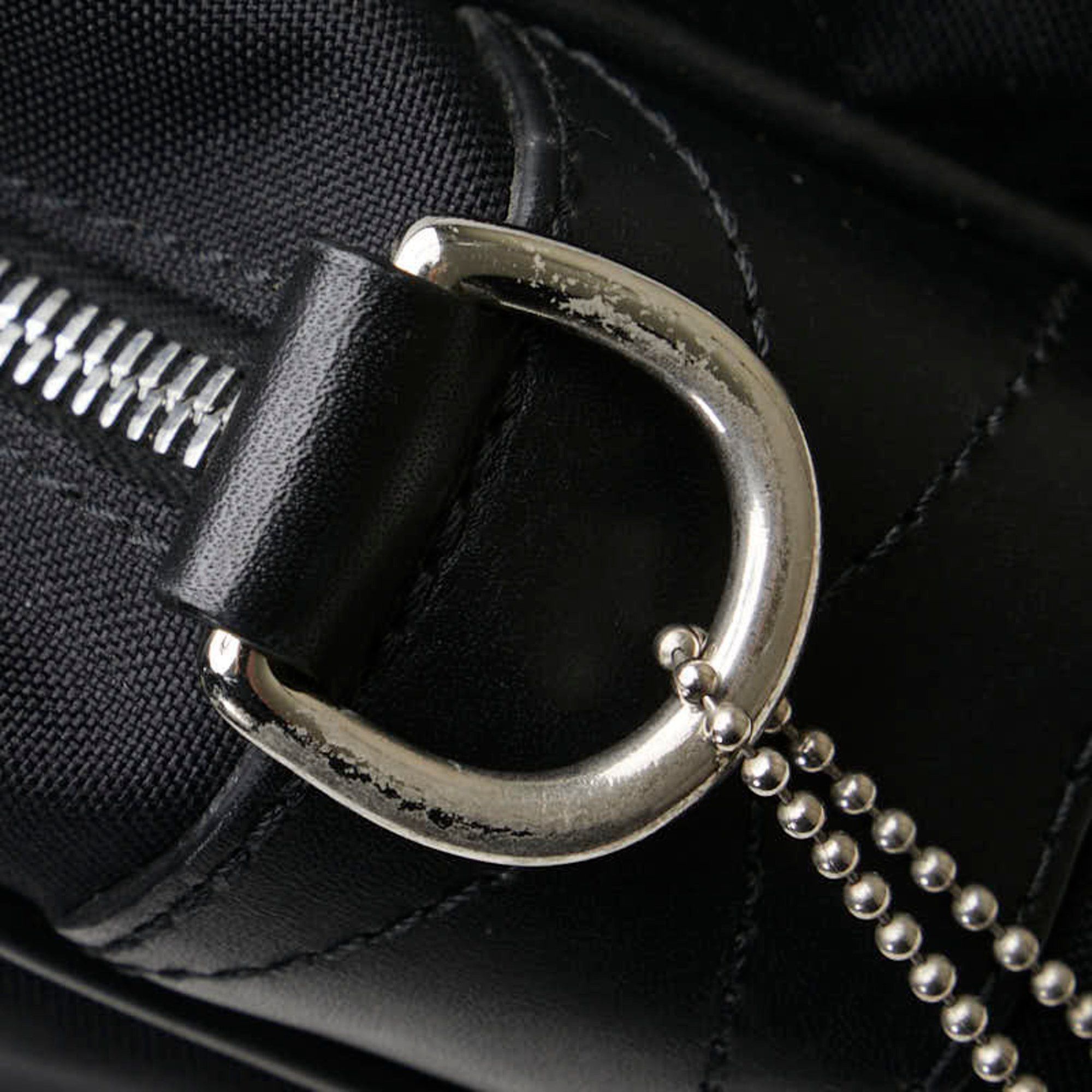 Coach Coach Bag Shoulder 6408 Black Nylon Leather Men's COACH Size ONE SIZE - 6 Thumbnail