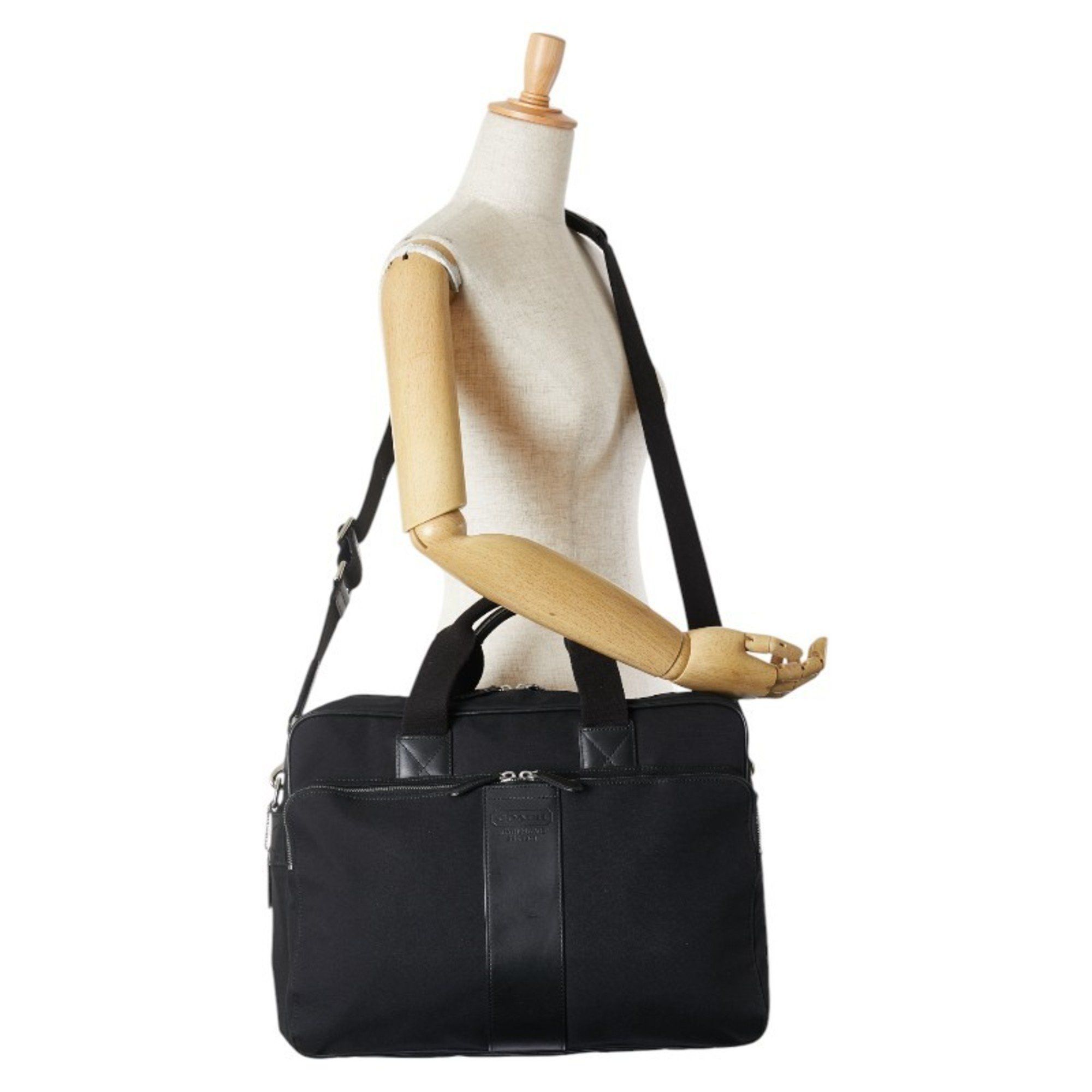 Coach Coach Bag Shoulder 6408 Black Nylon Leather Men's COACH Size ONE SIZE - 11 Thumbnail