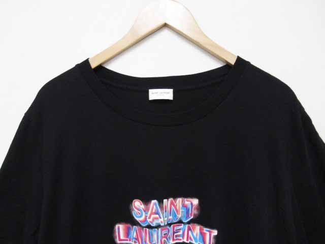 Saint laurent neon cheap t shirt