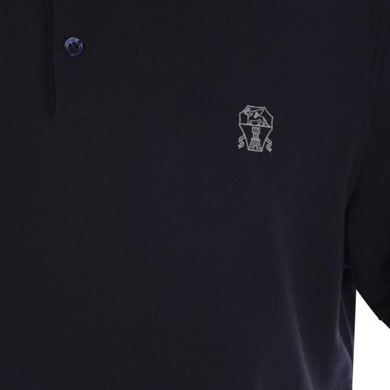 Brunello Cucinelli BRUNELLO CUCINELLI Men Polo Shirts ME8548788 NAVY Size US XL / EU 56 / 4 - 4 Thumbnail
