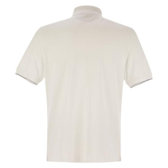 Brunello Cucinelli BRUNELLO CUCINELLI Men Polo Shirts ME8548788 WHITE Size US XL / EU 56 / 4 - 2 Thumbnail