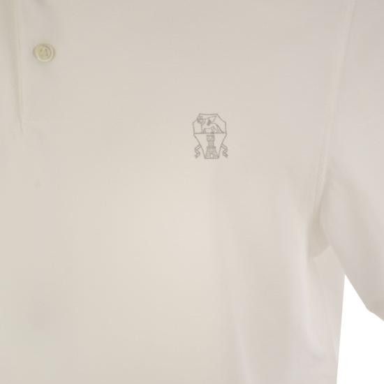 Brunello Cucinelli BRUNELLO CUCINELLI Men Polo Shirts ME8548788 WHITE Size US XL / EU 56 / 4 - 4 Thumbnail