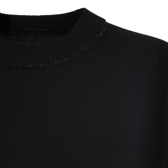 Fabiana Filippi FABIANA FILIPPI Women Sweater MAD214F016I947 BLACK Size L / US 10 / IT 46 - 4 Thumbnail