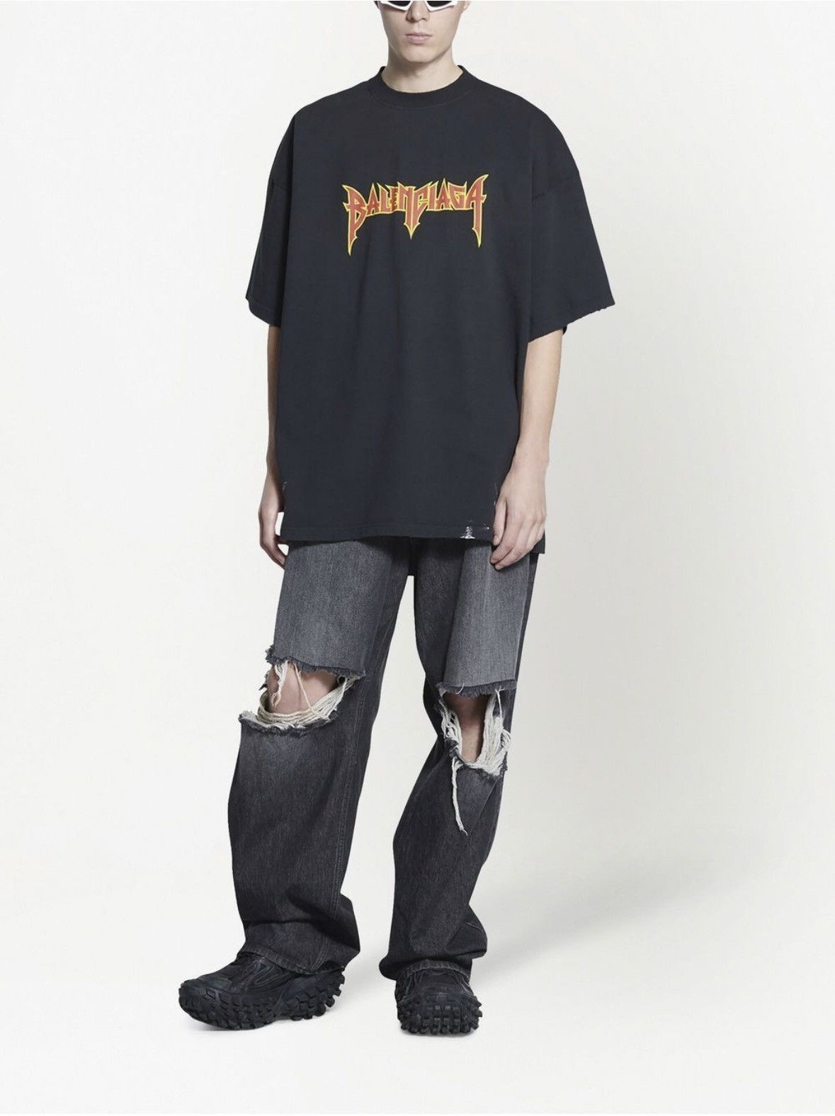 Balenciaga METAL T-SHIRT Oversized Size US L / EU 52-54 / 3 - 2 Thumbnail