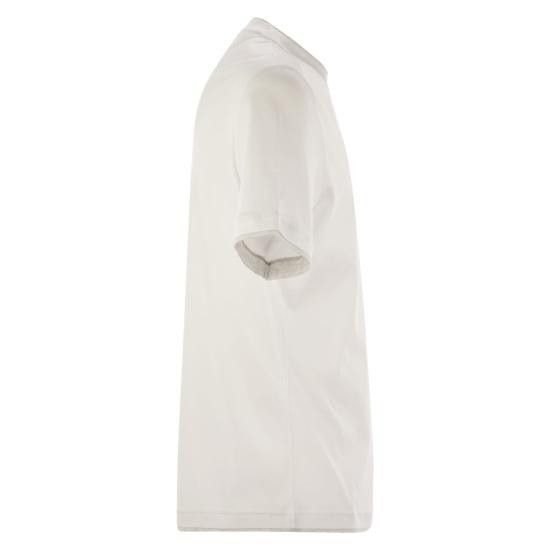 Brunello Cucinelli BRUNELLO CUCINELLI Men Polo Shirts M0B137427G WHITE Size US XL / EU 56 / 4 - 3 Thumbnail