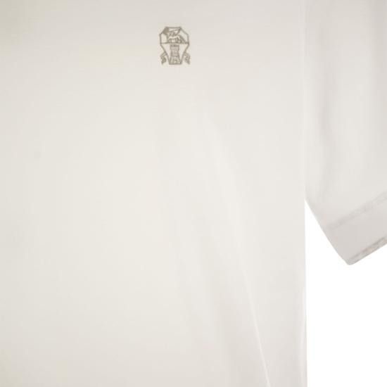 Brunello Cucinelli BRUNELLO CUCINELLI Men Polo Shirts M0B137427G WHITE Size US XL / EU 56 / 4 - 4 Thumbnail