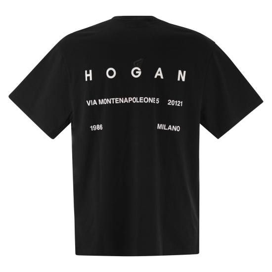 Hogan HOGAN Men Polo Shirts KQUB3492020WNR BLACK Size US L / EU 52-54 / 3 - 2 Thumbnail