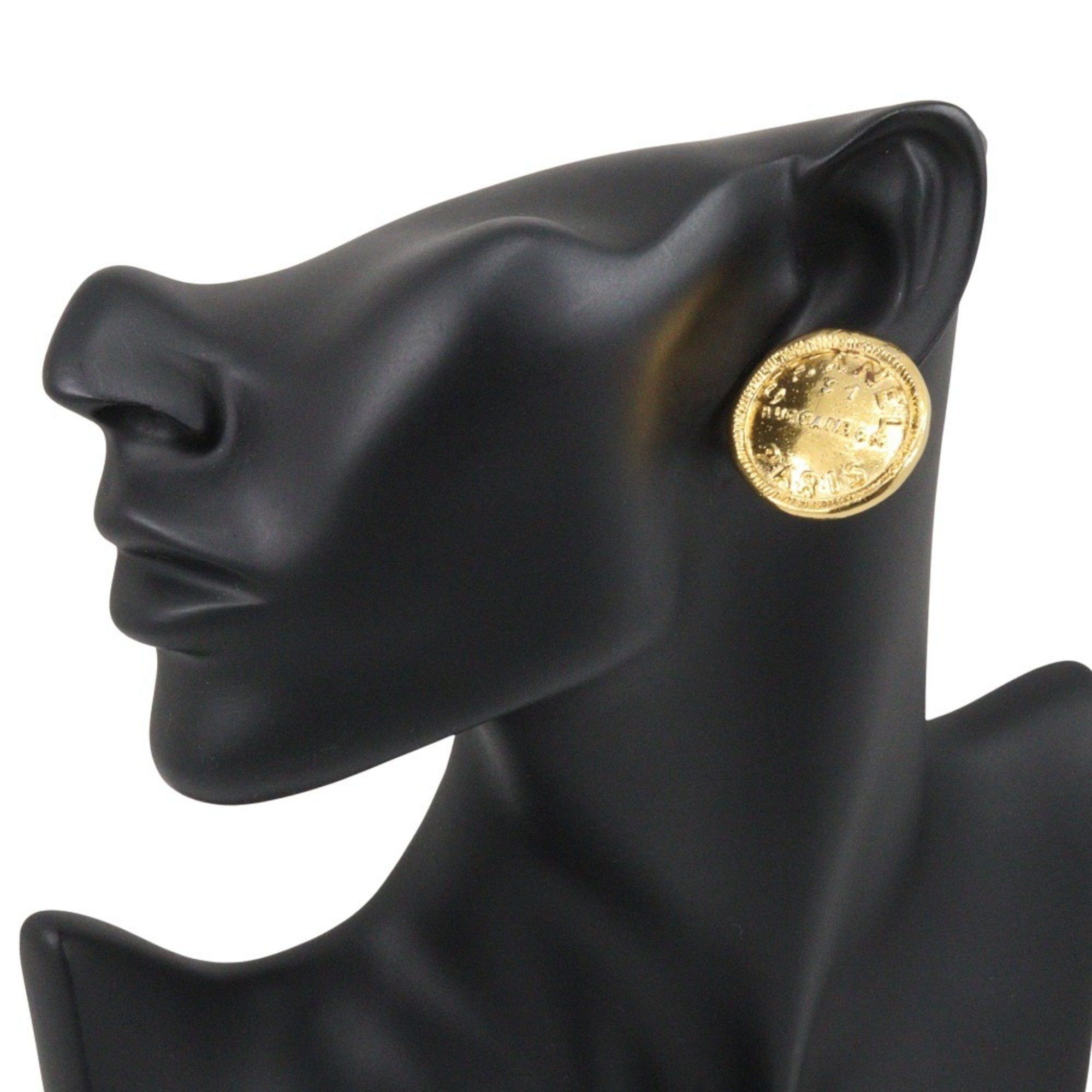 Chanel CHANEL 31 RUE CAMBON Earrings, Gold Plated, Approx. 23g, CAMBON, Women's Size ONE SIZE - 2 Thumbnail
