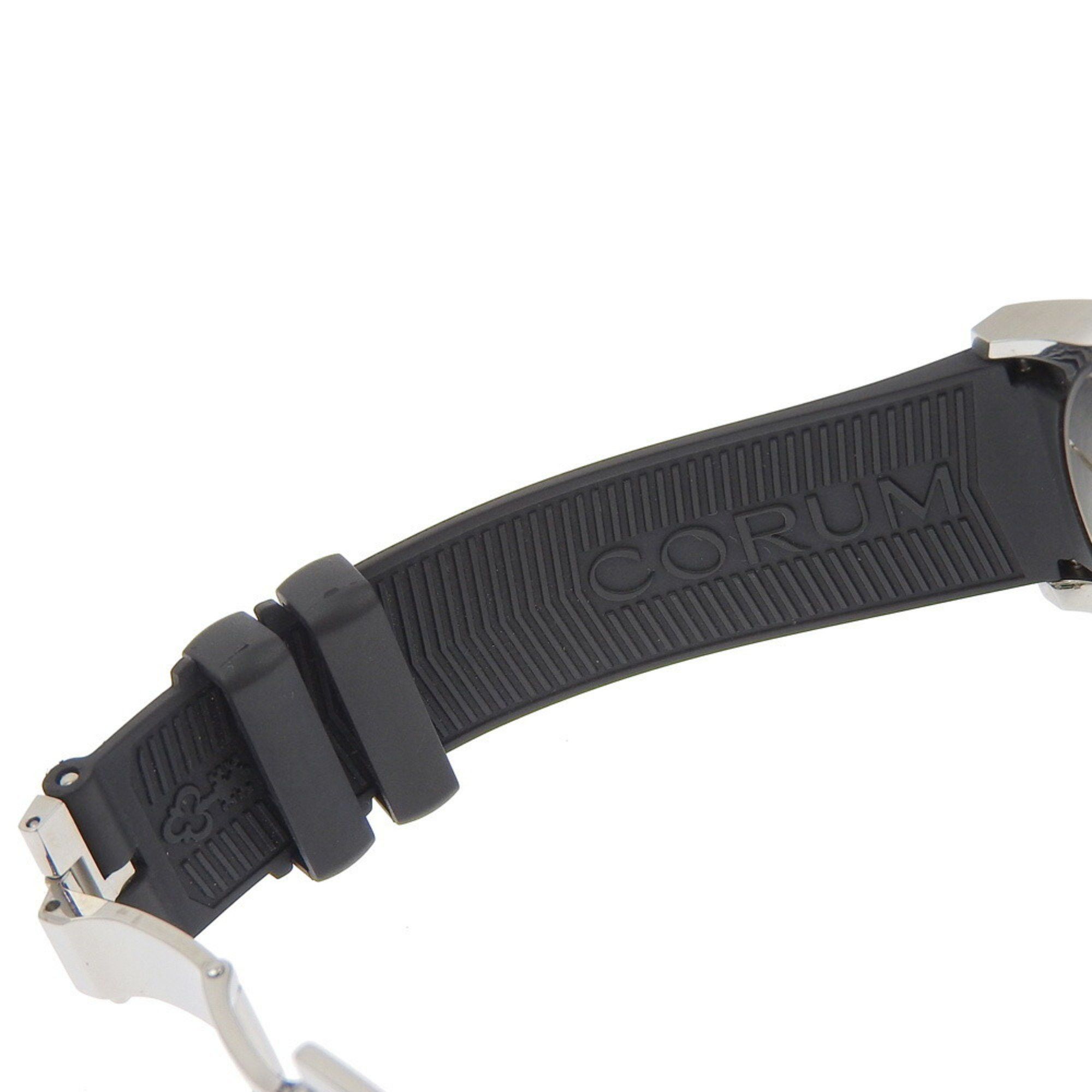 Corum CORUM Admiral 42 Watch 395.102.22/F371AN12 Stainless Steel x Rubber Quartz Analog Display Black Dial Men's Size ONE SIZE - 6 Thumbnail