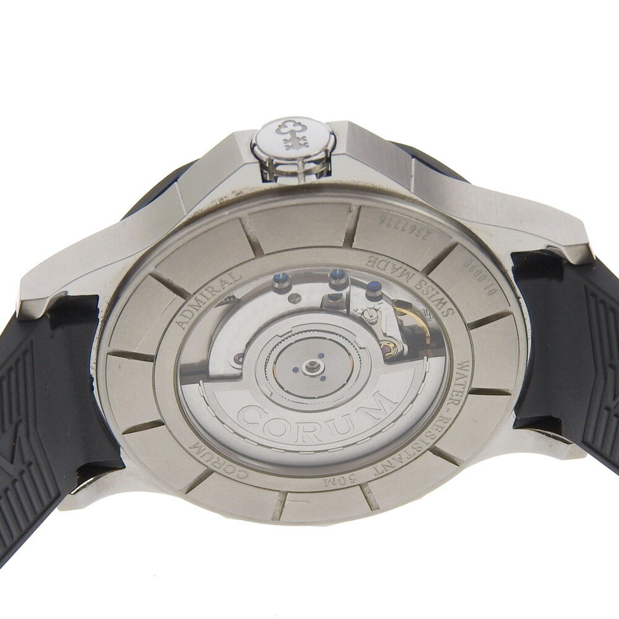 Corum CORUM Admiral 42 Watch 395.102.22/F371AN12 Stainless Steel x Rubber Quartz Analog Display Black Dial Men's Size ONE SIZE - 5 Thumbnail