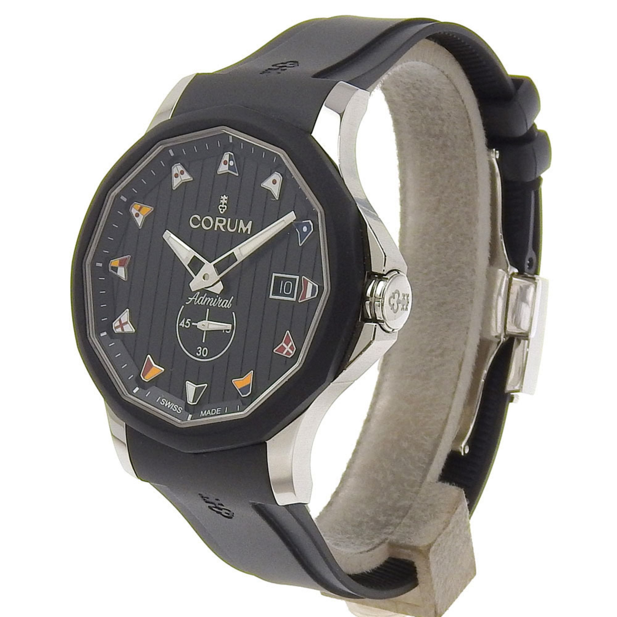 Corum CORUM Admiral 42 Watch 395.102.22/F371AN12 Stainless Steel x Rubber Quartz Analog Display Black Dial Men's Size ONE SIZE - 2 Thumbnail