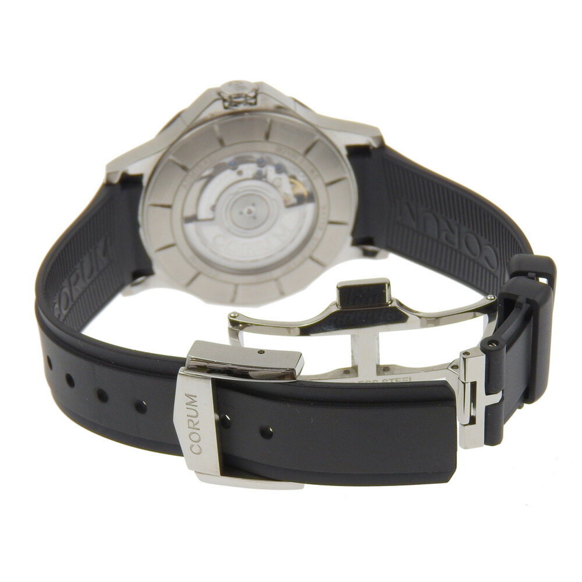 Corum CORUM Admiral 42 Watch 395.102.22/F371AN12 Stainless Steel x Rubber Quartz Analog Display Black Dial Men's Size ONE SIZE - 4 Thumbnail