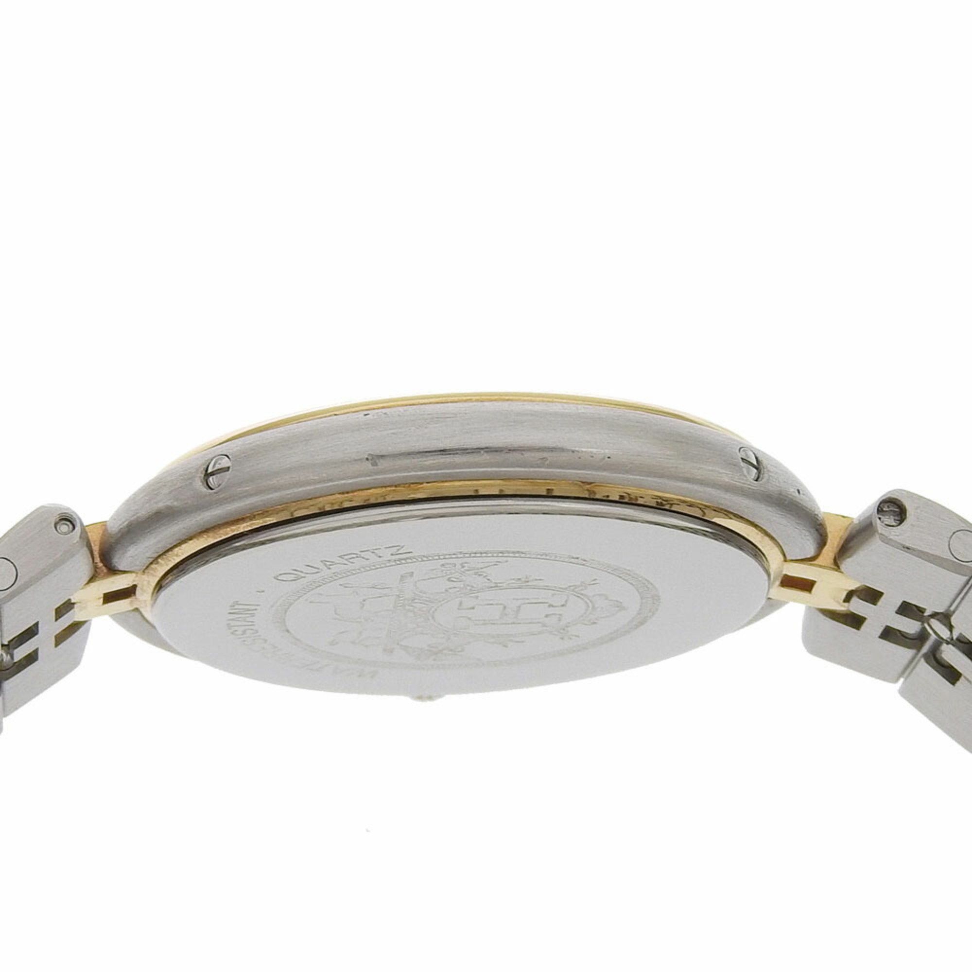 Hermes Hermes Profile Date Watch, combination, stainless steel x gold plated, quartz, analog display, white dial, date, men's Size ONE SIZE - 7 Thumbnail