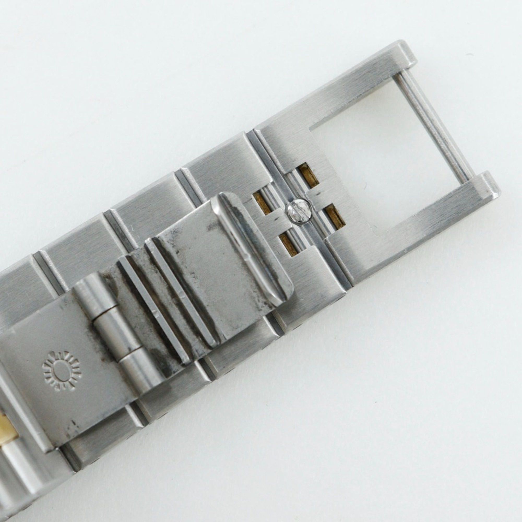 Hermes Hermes Profile Date Watch, combination, stainless steel x gold plated, quartz, analog display, white dial, date, men's Size ONE SIZE - 8 Thumbnail