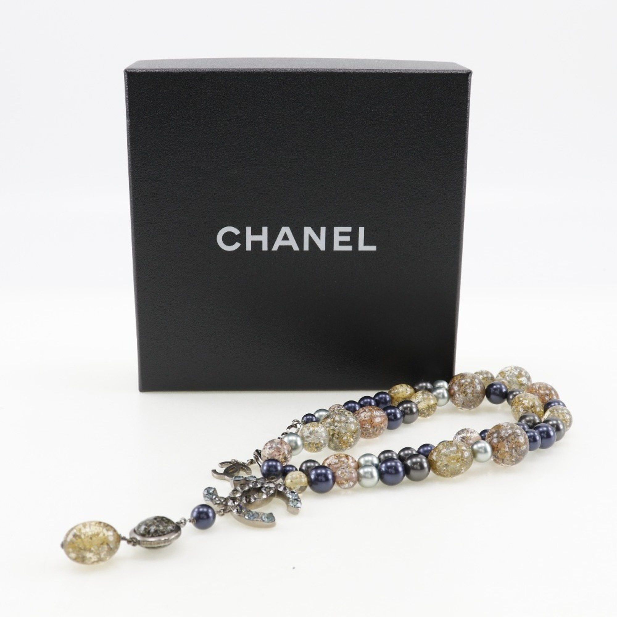 Chanel CHANEL COCO Mark Necklace x Fake Pearl Rhinestone 2006 Multicolor 06P Approx. 147g Women's Size ONE SIZE - 10 Thumbnail