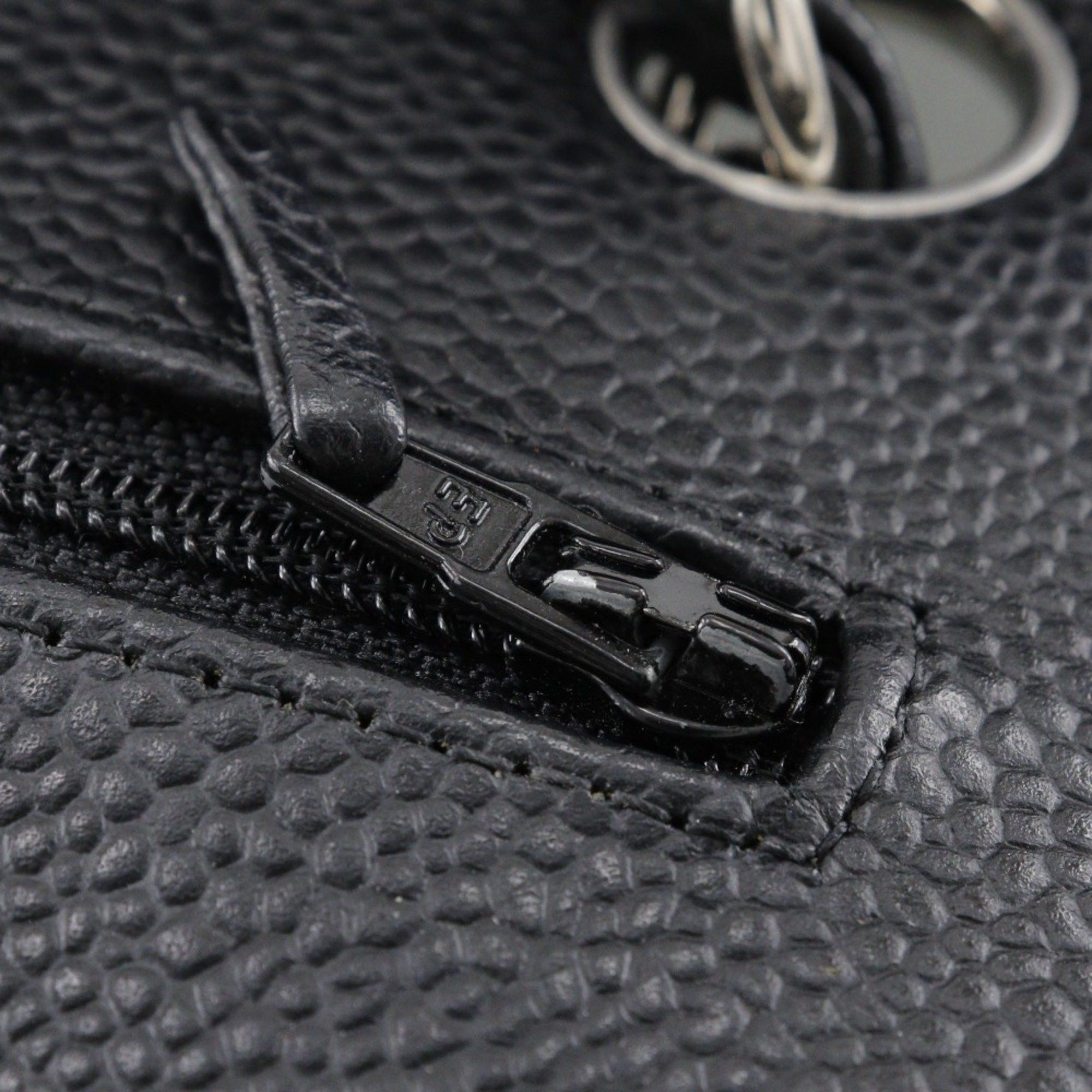 Chanel CHANEL Deca Matelasse 30 Shoulder Bag Chain Double Flap A58600 Caviar Skin Black A5 Turn Lock Women's Size ONE SIZE - 7 Thumbnail