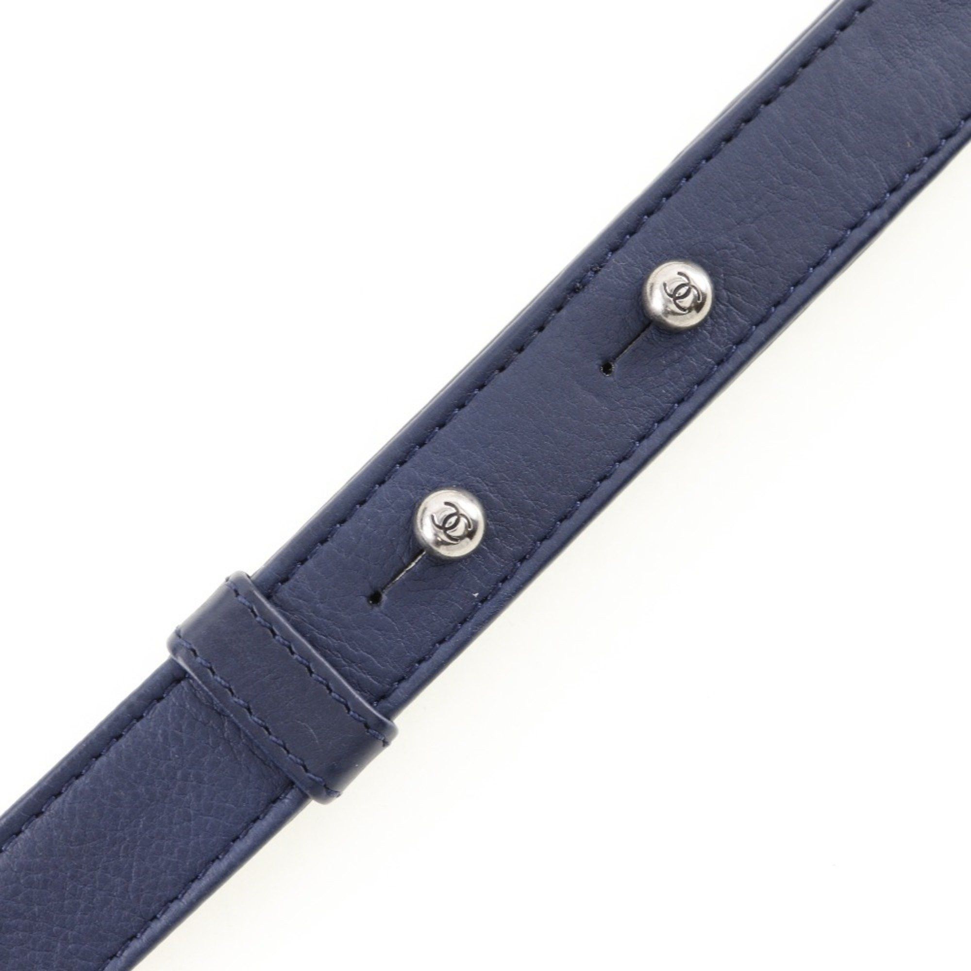 Chanel CHANEL Boy Chanel Shoulder Bag Chain Matelasse Lambskin Navy Flap Women's Size ONE SIZE - 7 Thumbnail