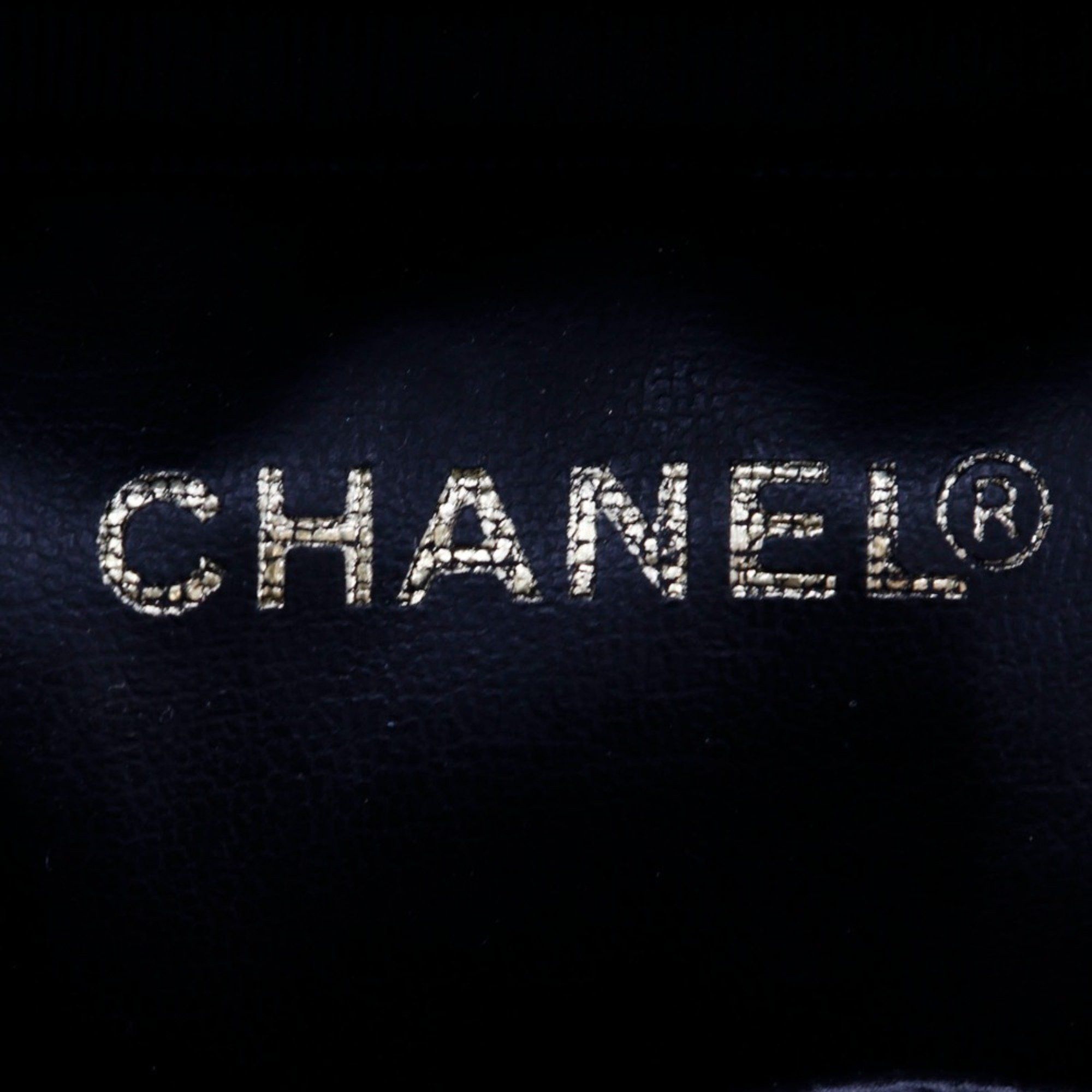 Chanel CHANEL Vanity Pouch Handbag A01998 Caviar Skin Black Women's Size ONE SIZE - 9 Thumbnail