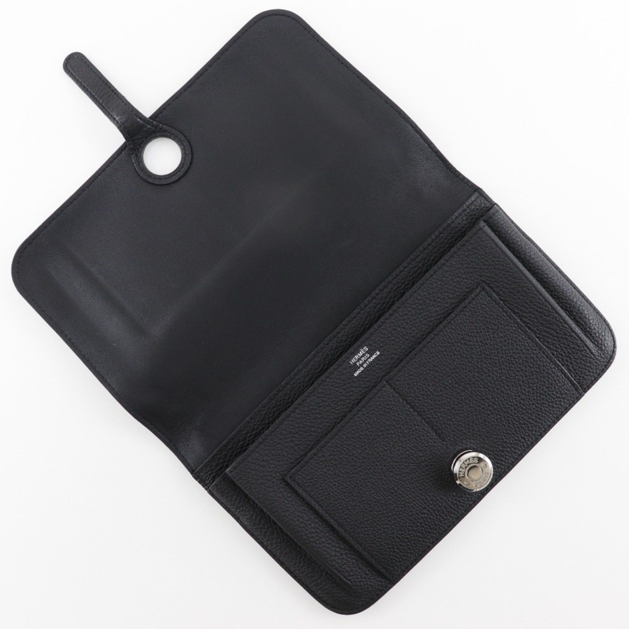 Hermes Hermes Dogon GM Long Wallet Togo 2014 Black □R Belt Clasp Unisex Size ONE SIZE - 5 Thumbnail