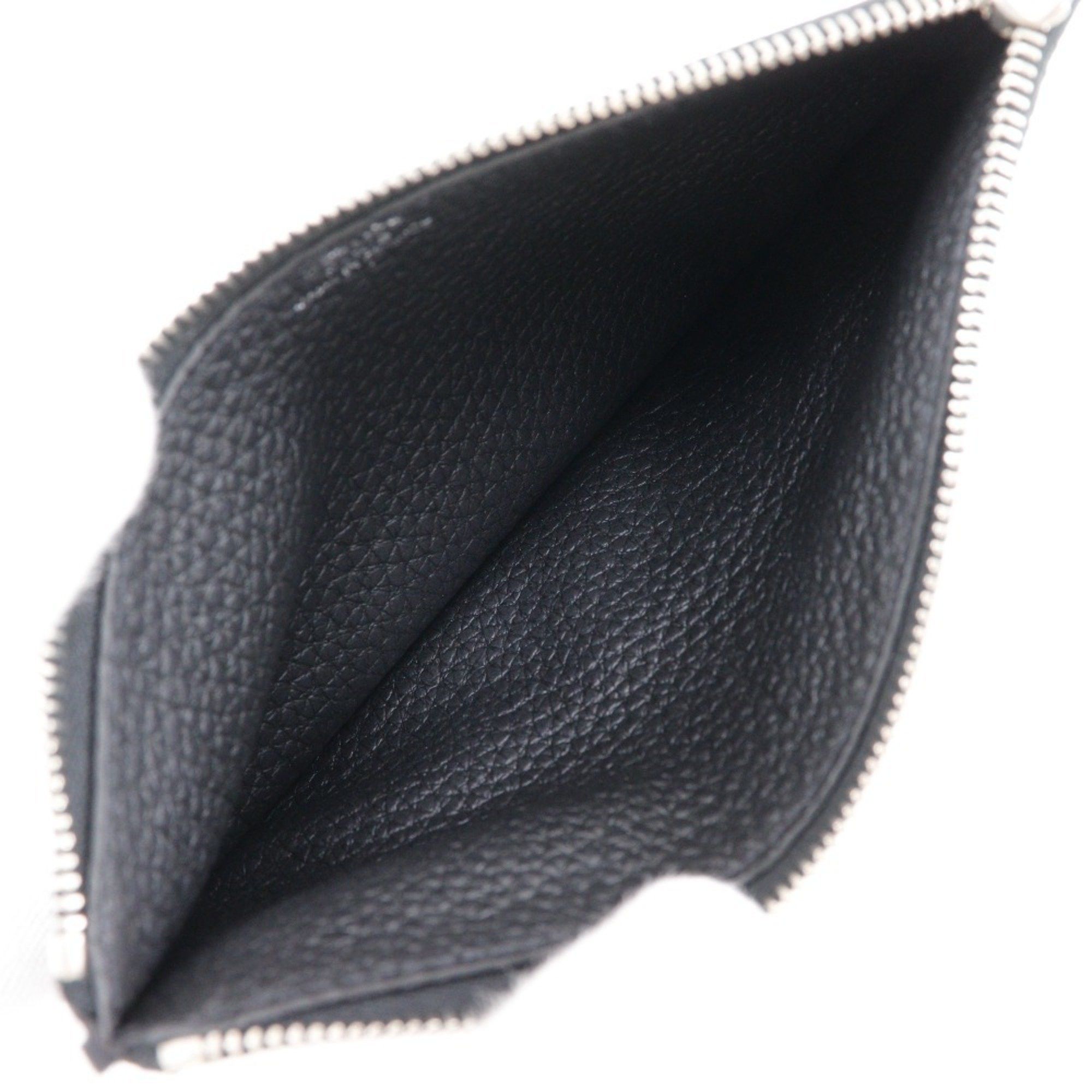 Hermes Hermes Dogon GM Long Wallet Togo 2014 Black □R Belt Clasp Unisex Size ONE SIZE - 8 Thumbnail
