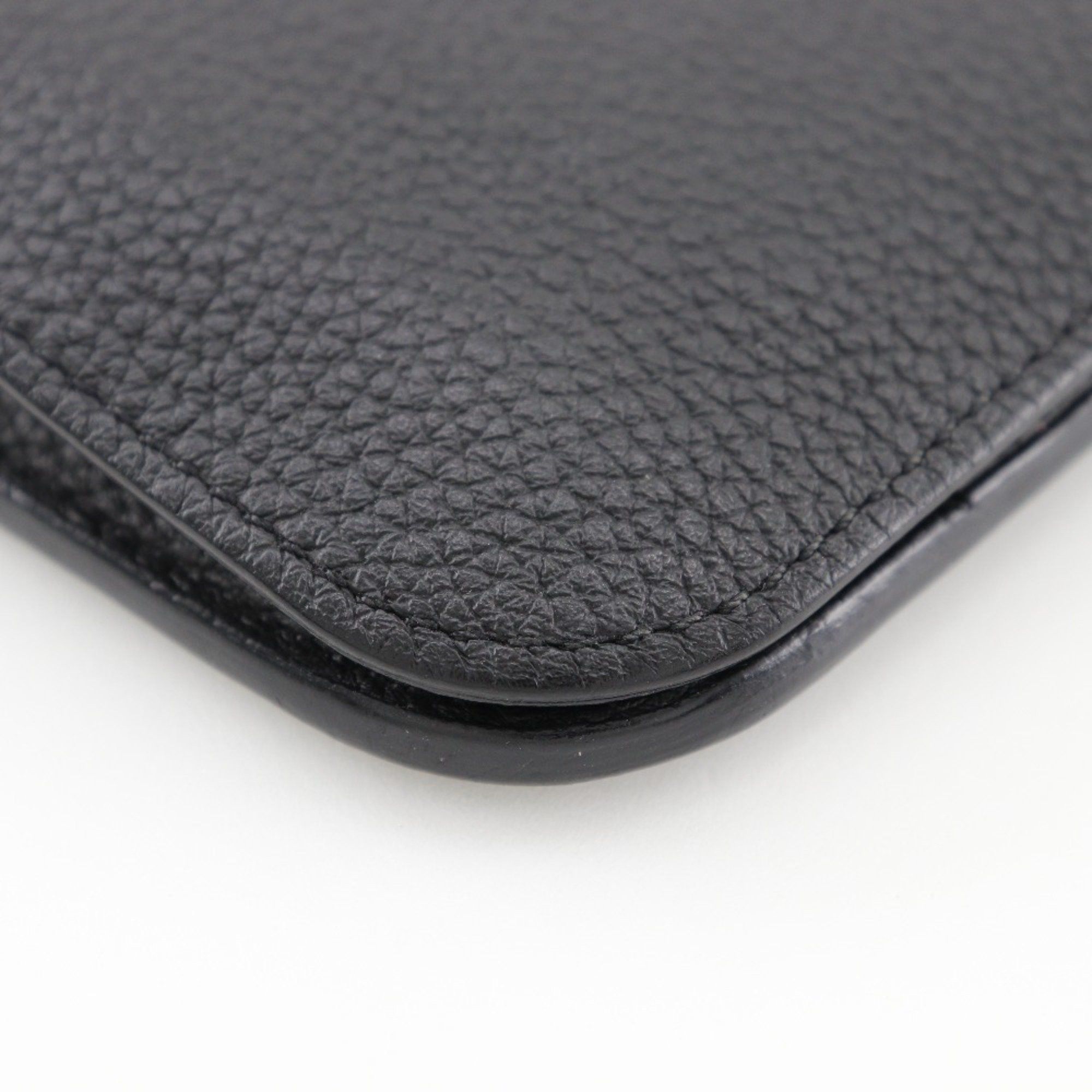 Hermes Hermes Dogon GM Long Wallet Togo 2014 Black □R Belt Clasp Unisex Size ONE SIZE - 4 Thumbnail