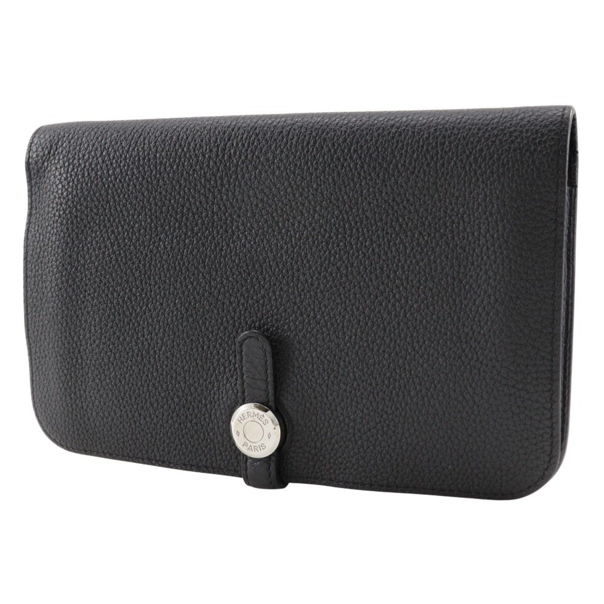 Hermes Hermes Dogon GM Long Wallet Togo 2014 Black □R Belt Clasp Unisex Size ONE SIZE - 2 Thumbnail