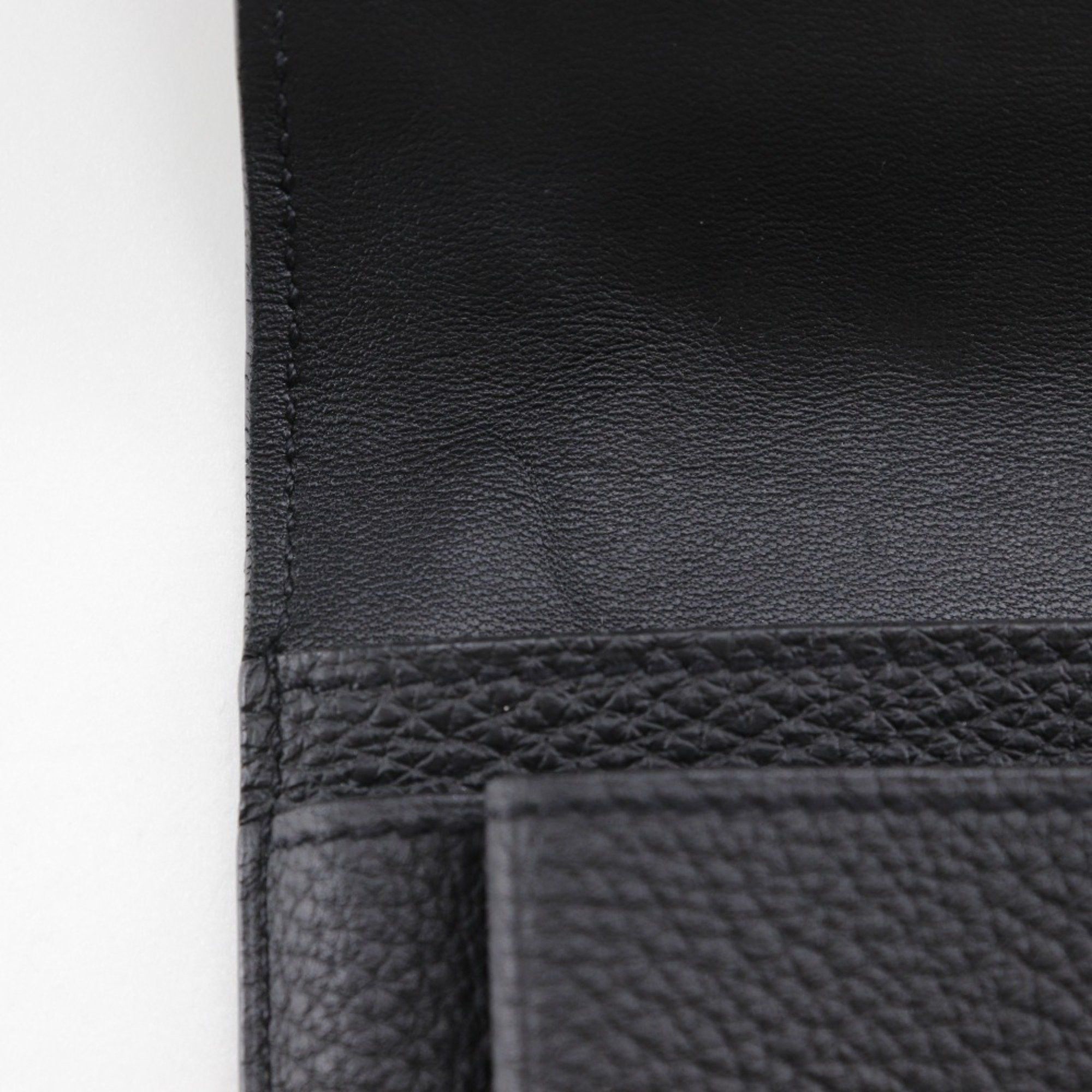 Hermes Hermes Dogon GM Long Wallet Togo 2014 Black □R Belt Clasp Unisex Size ONE SIZE - 14 Thumbnail