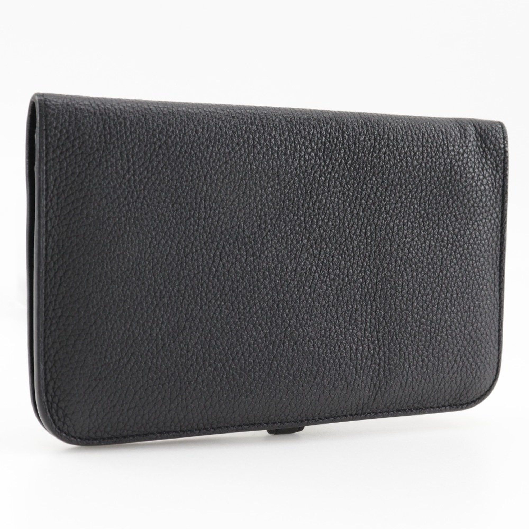 Hermes Hermes Dogon GM Long Wallet Togo 2014 Black □R Belt Clasp Unisex Size ONE SIZE - 3 Thumbnail