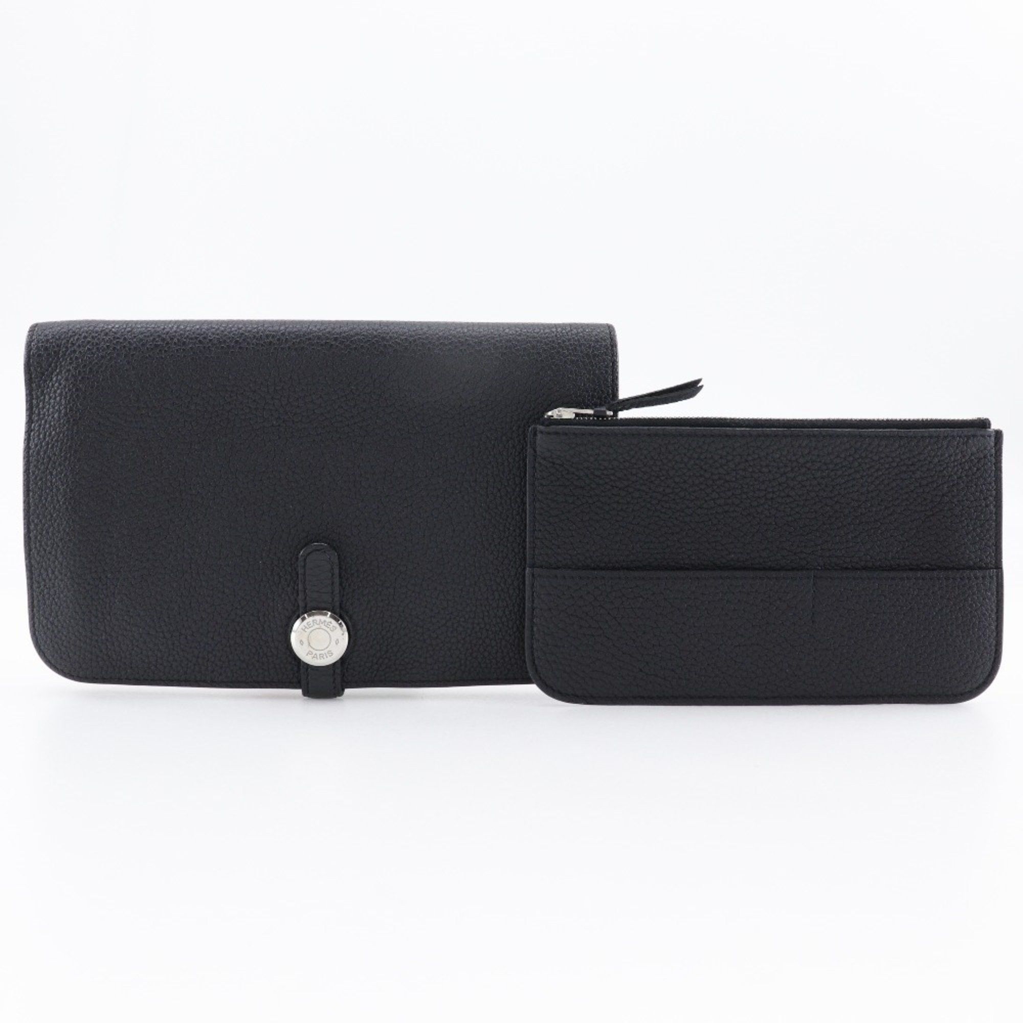 Hermes Hermes Dogon GM Long Wallet Togo 2014 Black □R Belt Clasp Unisex Size ONE SIZE - 16 Thumbnail