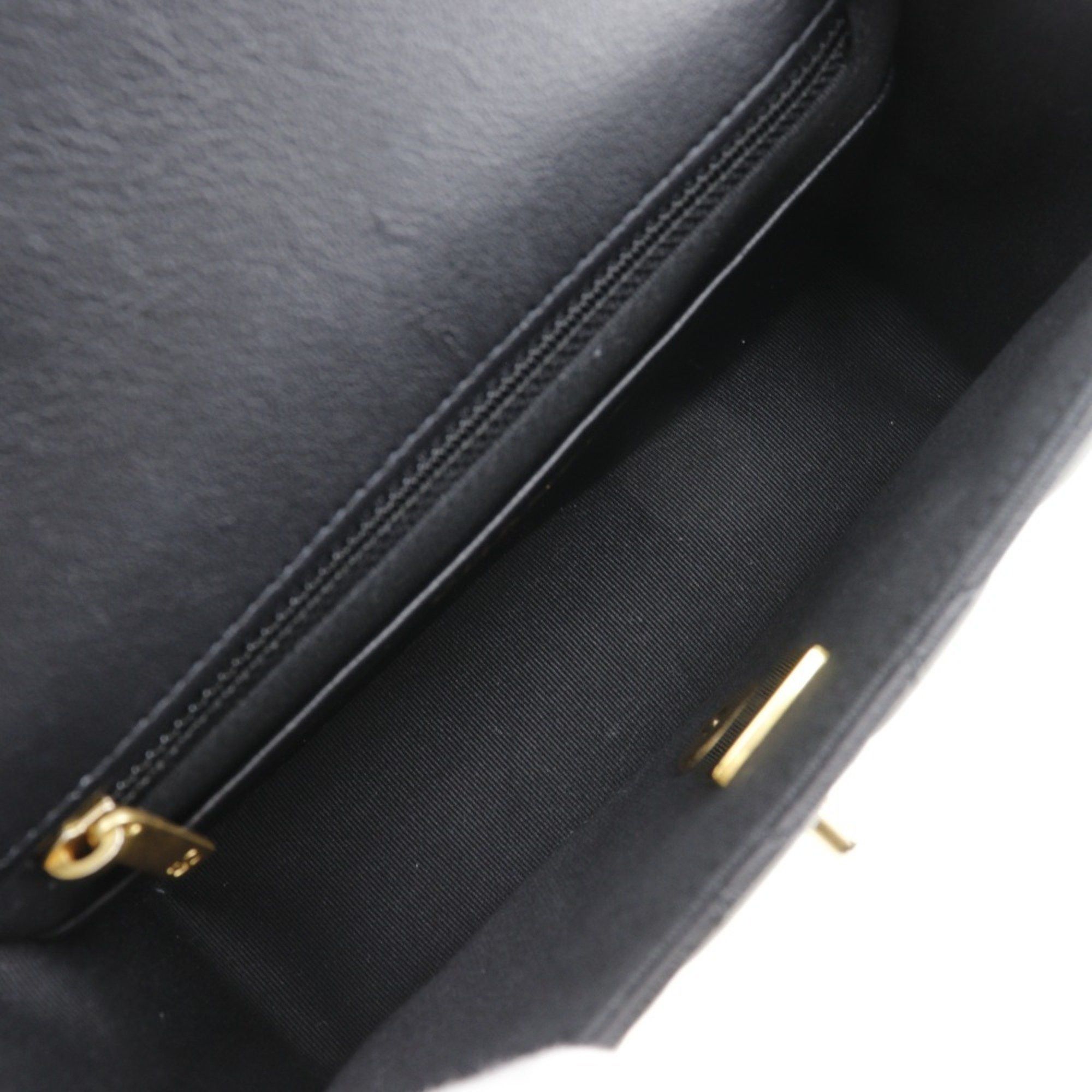 Chanel CHANEL Matelasse Shoulder Bag Chain Coco Mark Charm Calfskin Black Turn Lock Women's Size ONE SIZE - 5 Thumbnail