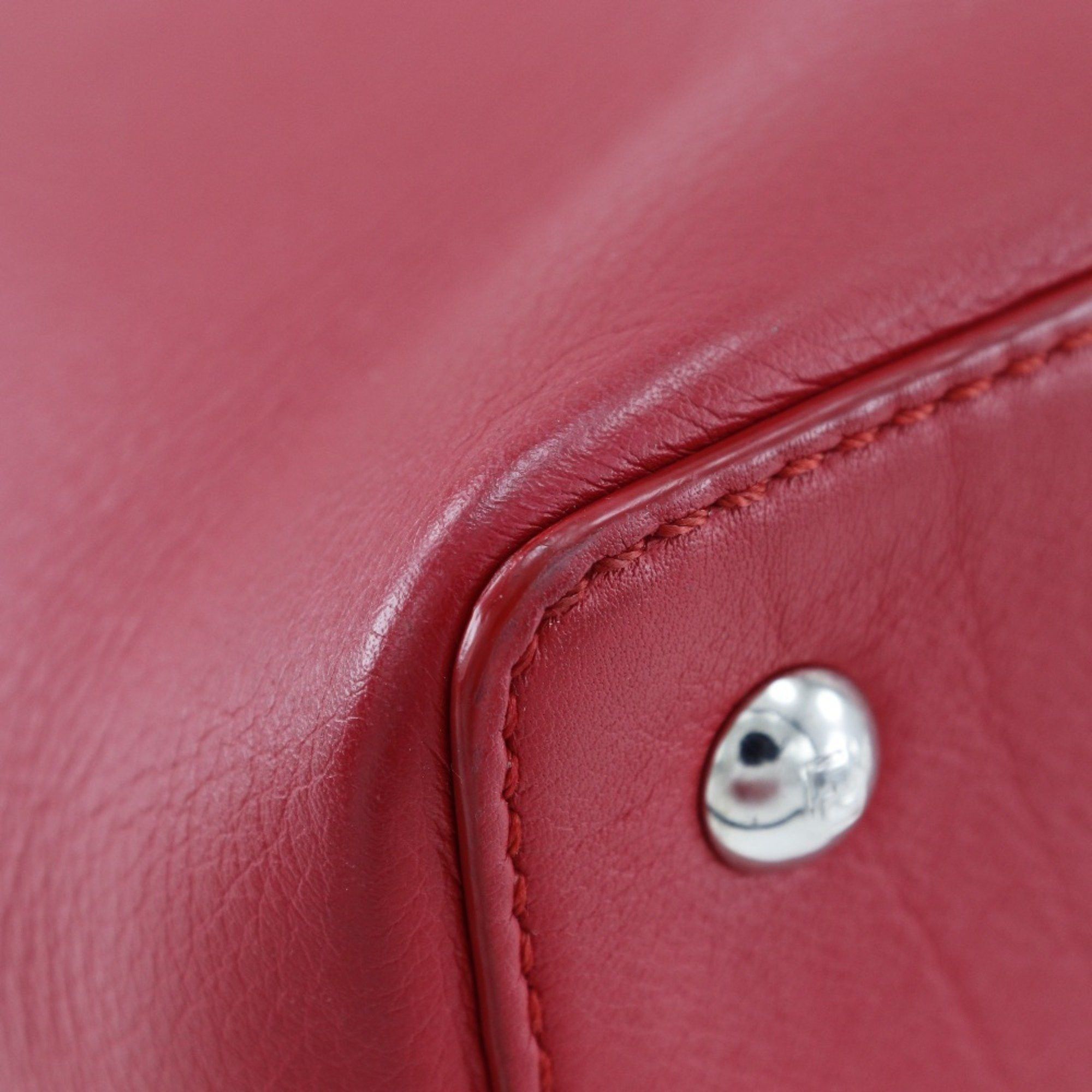 Fendi FENDI Petite to Jules handbag shoulder bag 8BH253 calf red 2way type women's Size ONE SIZE - 4 Thumbnail