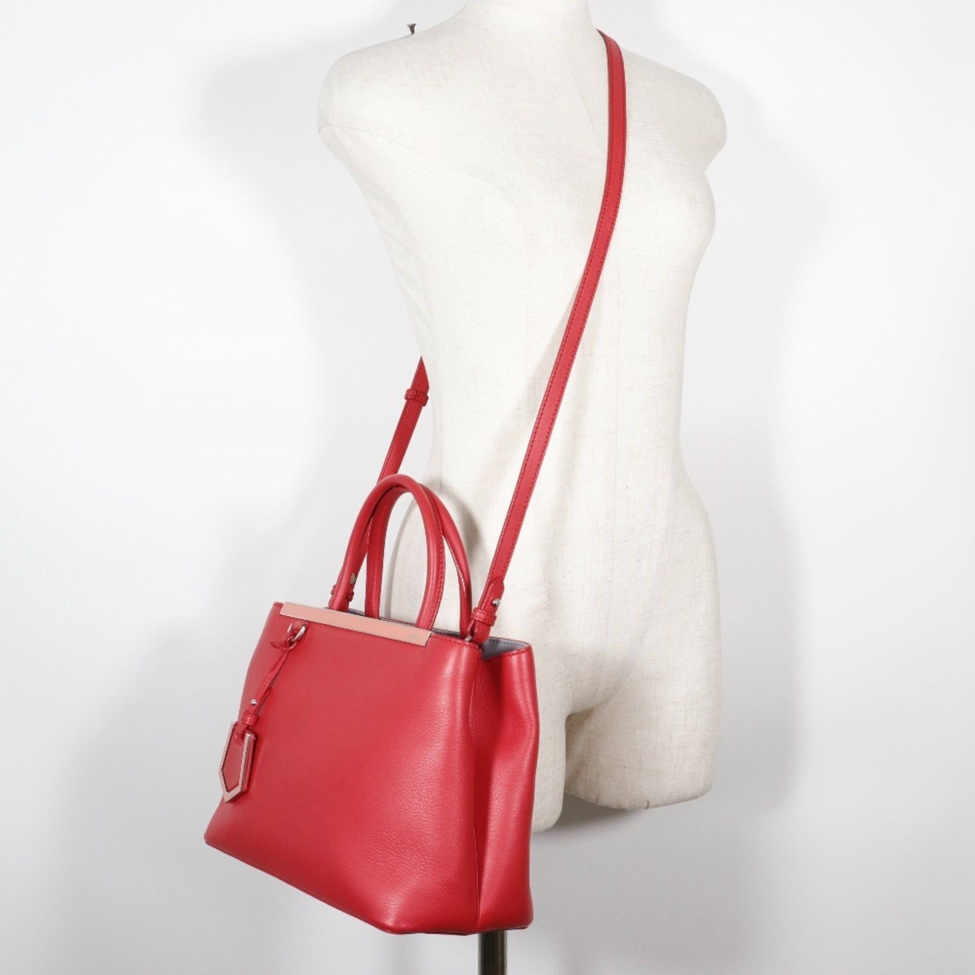 Fendi FENDI Petite to Jules handbag shoulder bag 8BH253 calf red 2way type women's Size ONE SIZE - 16 Thumbnail