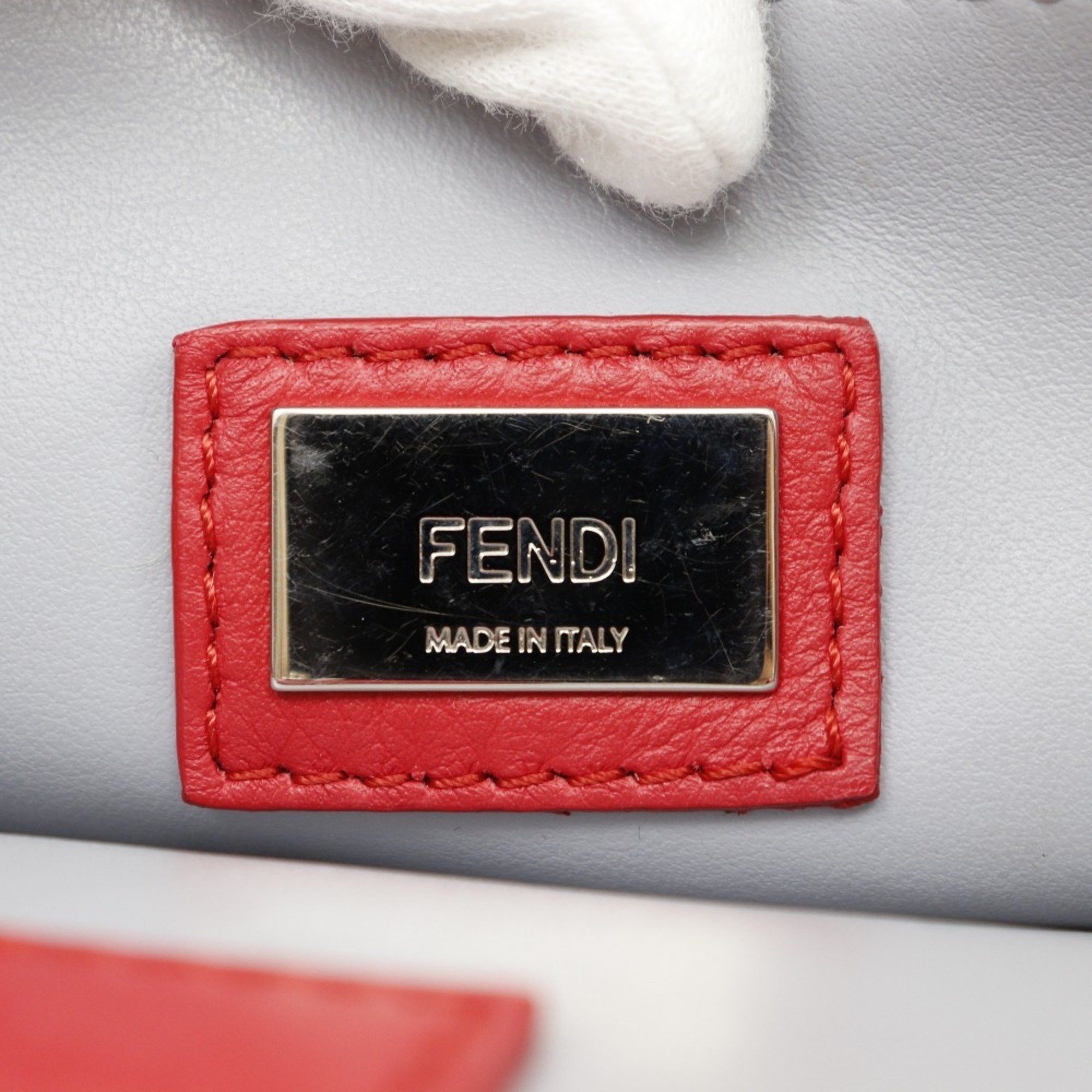 Fendi FENDI Petite to Jules handbag shoulder bag 8BH253 calf red 2way type women's Size ONE SIZE - 13 Thumbnail