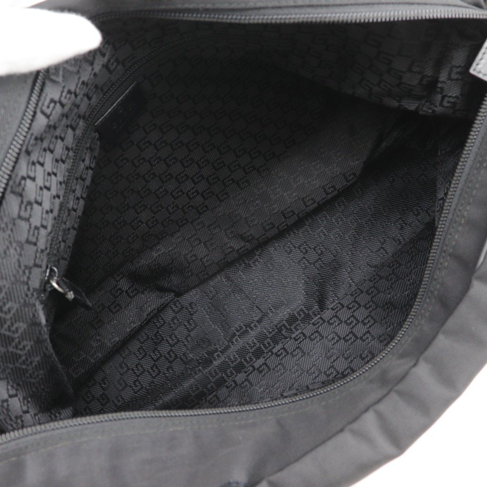 Gucci GUCCI Crossbody Shoulder Bag 019 0376 Nylon Canvas Black Velcro Men's Size ONE SIZE - 5 Thumbnail