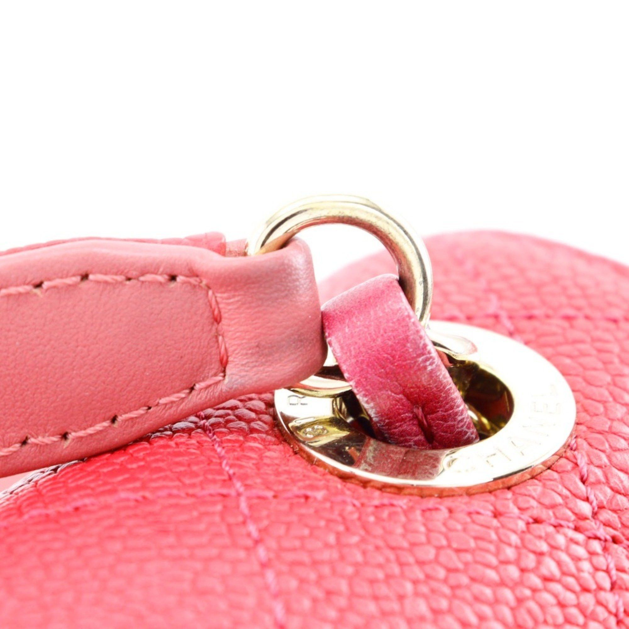Chanel CHANEL COCO Mark Handbag Shoulder A93659 Caviar Skin 2018 Pink 2way Flap Top Handle Women's Size ONE SIZE - 8 Thumbnail