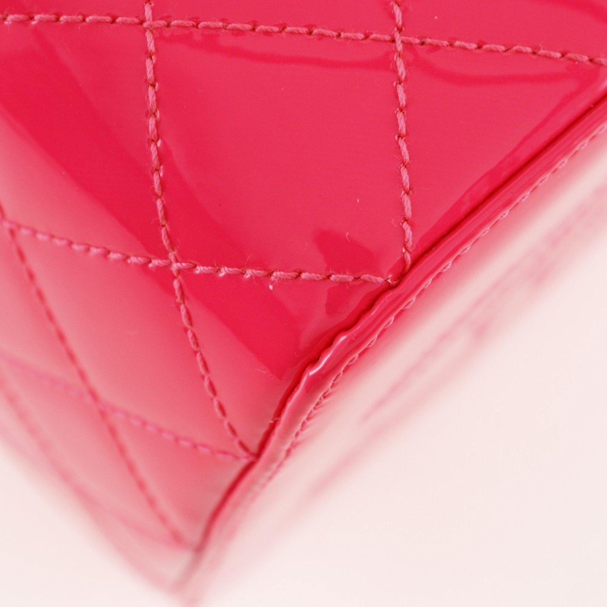 Chanel CHANEL Vanity Handbag, Matelasse Bag x Patent Leather, Pink, Turnlock, Vanity, Women's Size ONE SIZE - 4 Thumbnail
