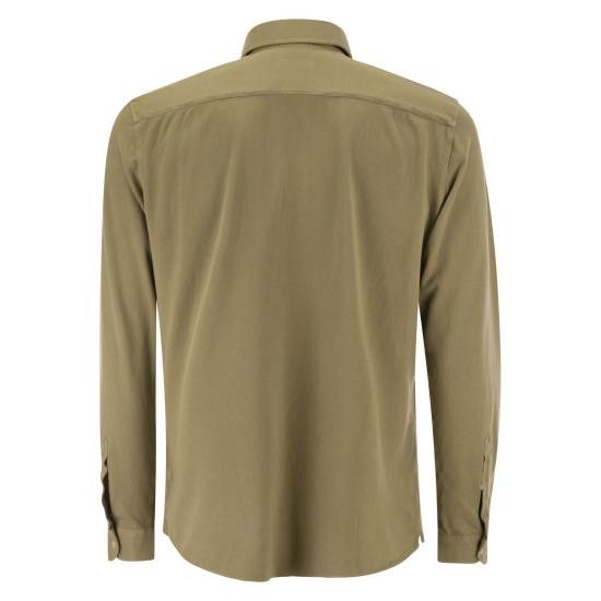 Fay FAY Men Long Tops NRMA348257TVXF KAKI Size US XL / EU 56 / 4 - 2 Thumbnail