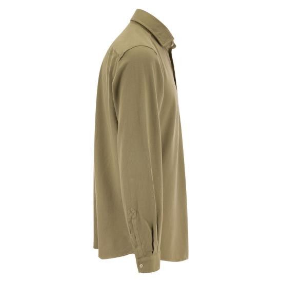 Fay FAY Men Long Tops NRMA348257TVXF KAKI Size US XL / EU 56 / 4 - 3 Thumbnail