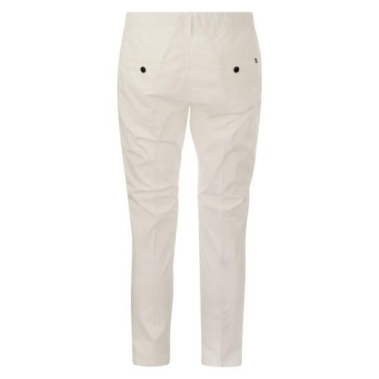Dondup DONDUP Men Straight Pants UP518 PSE025U PTD DU WHITE Size US 34 / EU 50 - 2 Thumbnail