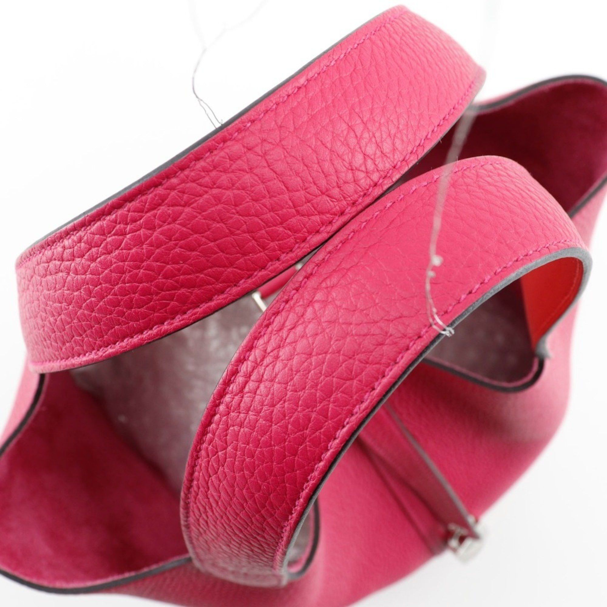 Hermes Hermes Picotin Lock MM Handbag Togo Rose Extreme 2017 Pink A Belt Clasp LockMM Women's Size ONE SIZE - 5 Thumbnail