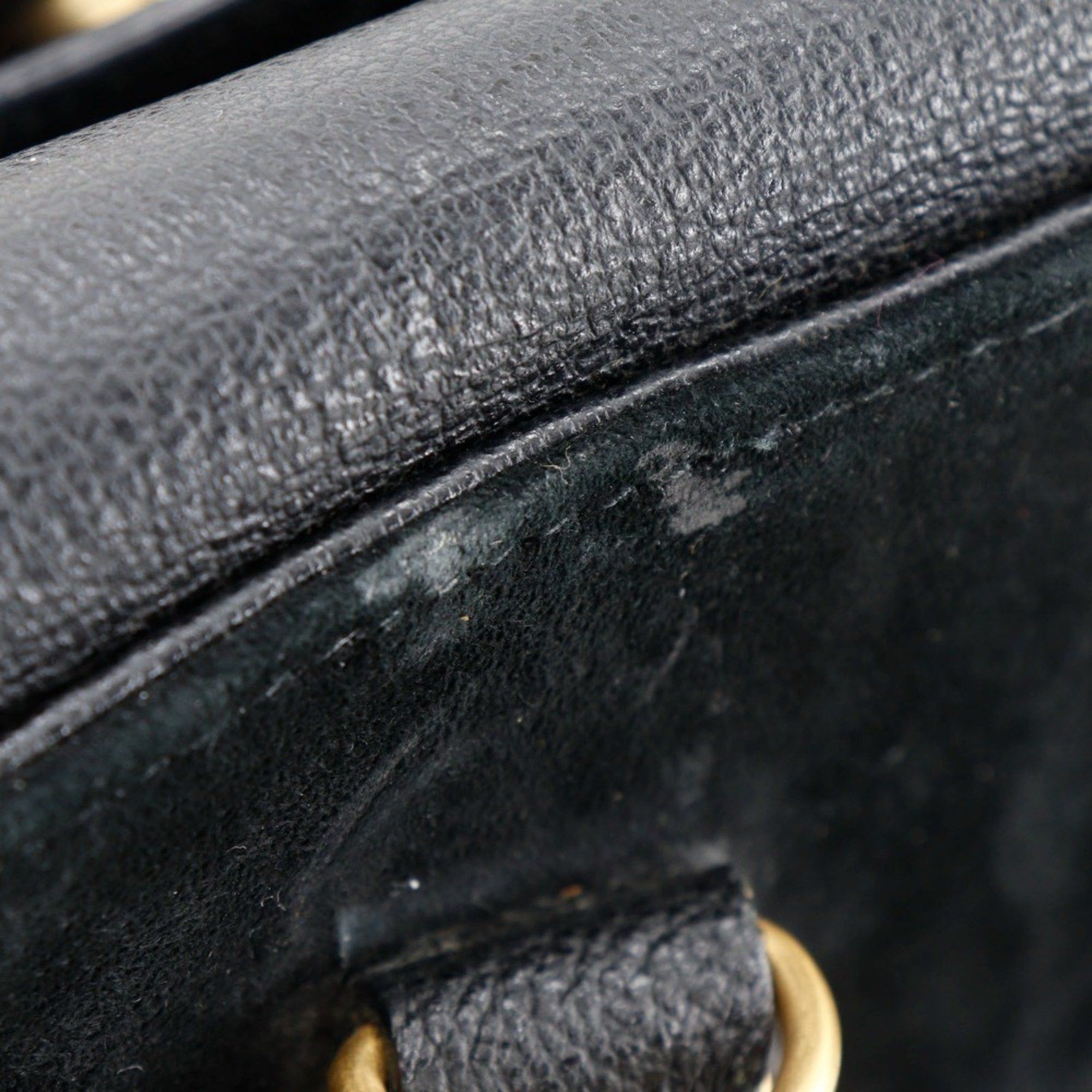 Gucci GUCCI Bamboo Tote Bag Old Gucci Suede Black Flap Bang Boot Women's Size ONE SIZE - 11 Thumbnail
