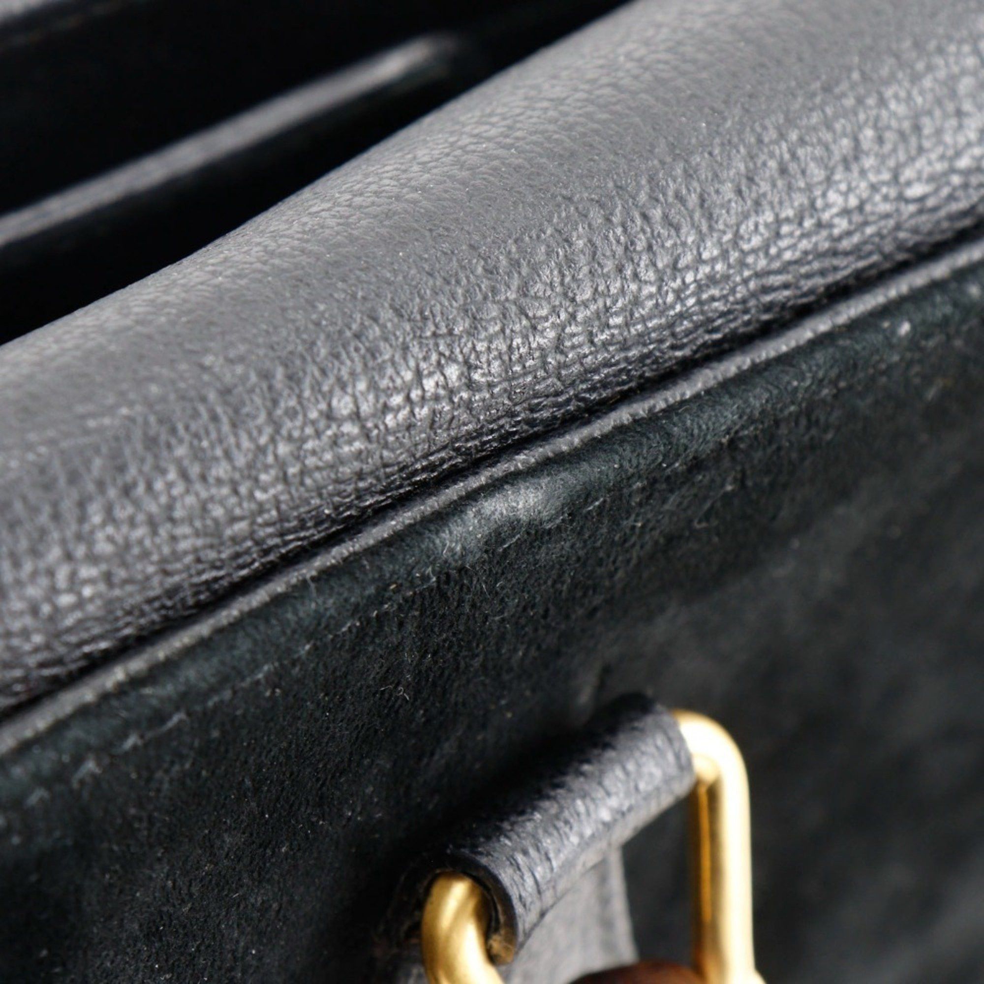 Gucci GUCCI Bamboo Tote Bag Old Gucci Suede Black Flap Bang Boot Women's Size ONE SIZE - 12 Thumbnail
