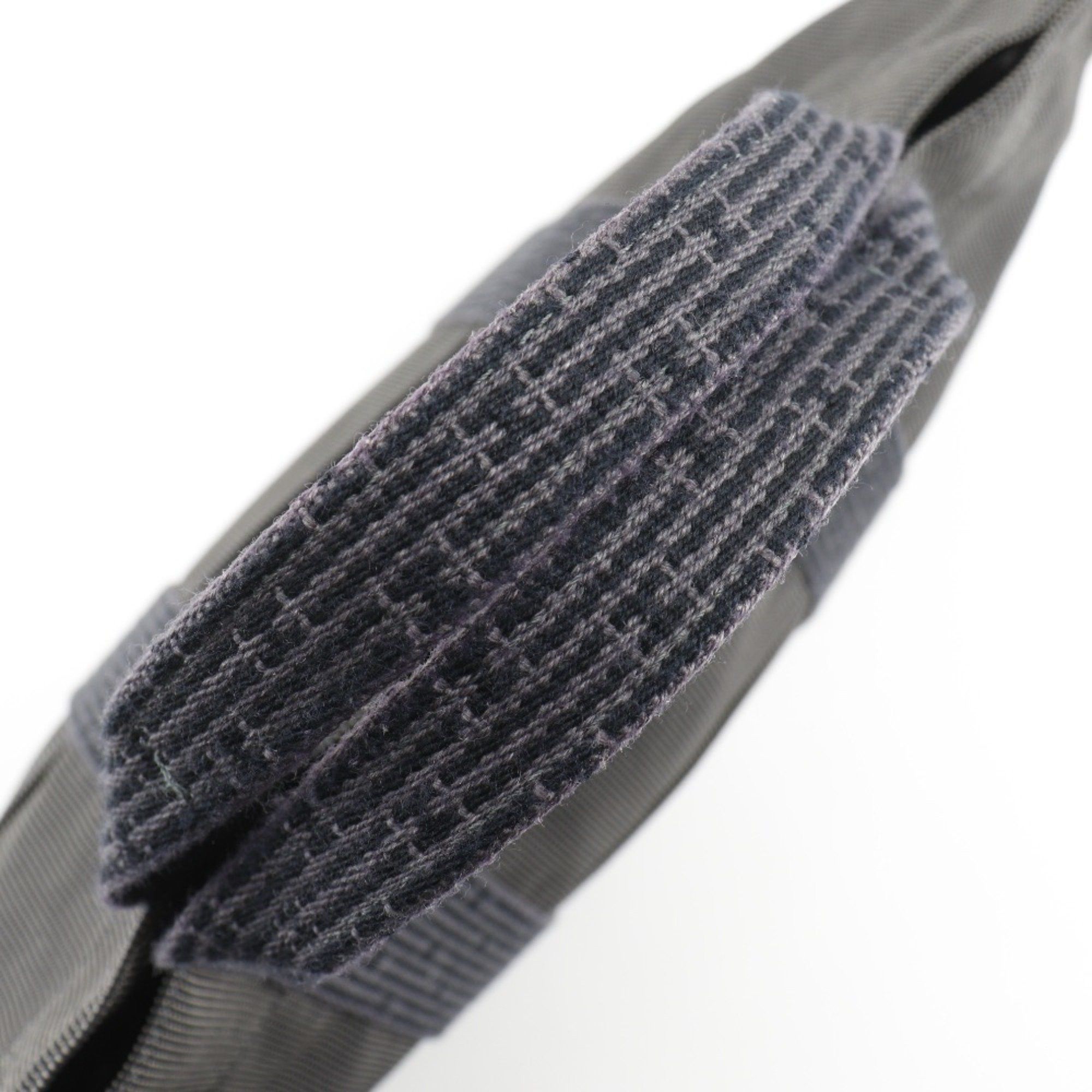 Hermes Hermes Airline Tote MM Handbag Nylon Canvas Grey Herline ToteMM Unisex Size ONE SIZE - 6 Thumbnail