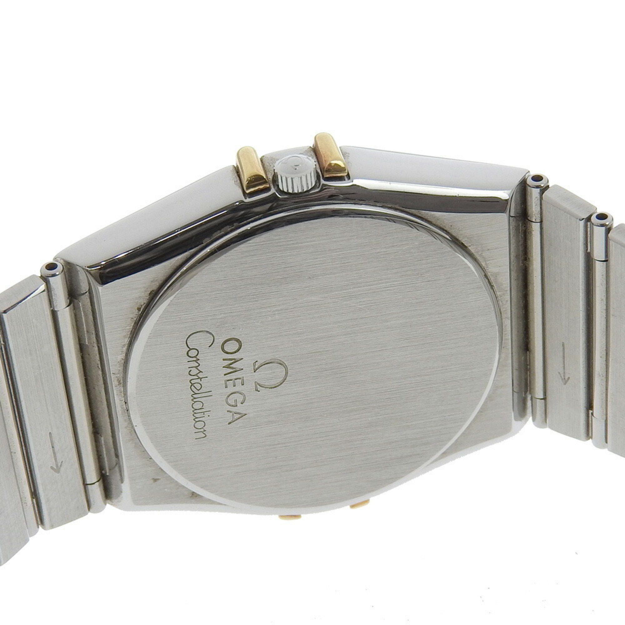 Omega OMEGA Constellation Day-Date Watch Stainless Steel x 18K Yellow Gold Quartz Multi-Hand Analog Display White Dial Boys Size ONE SIZE - 6 Thumbnail