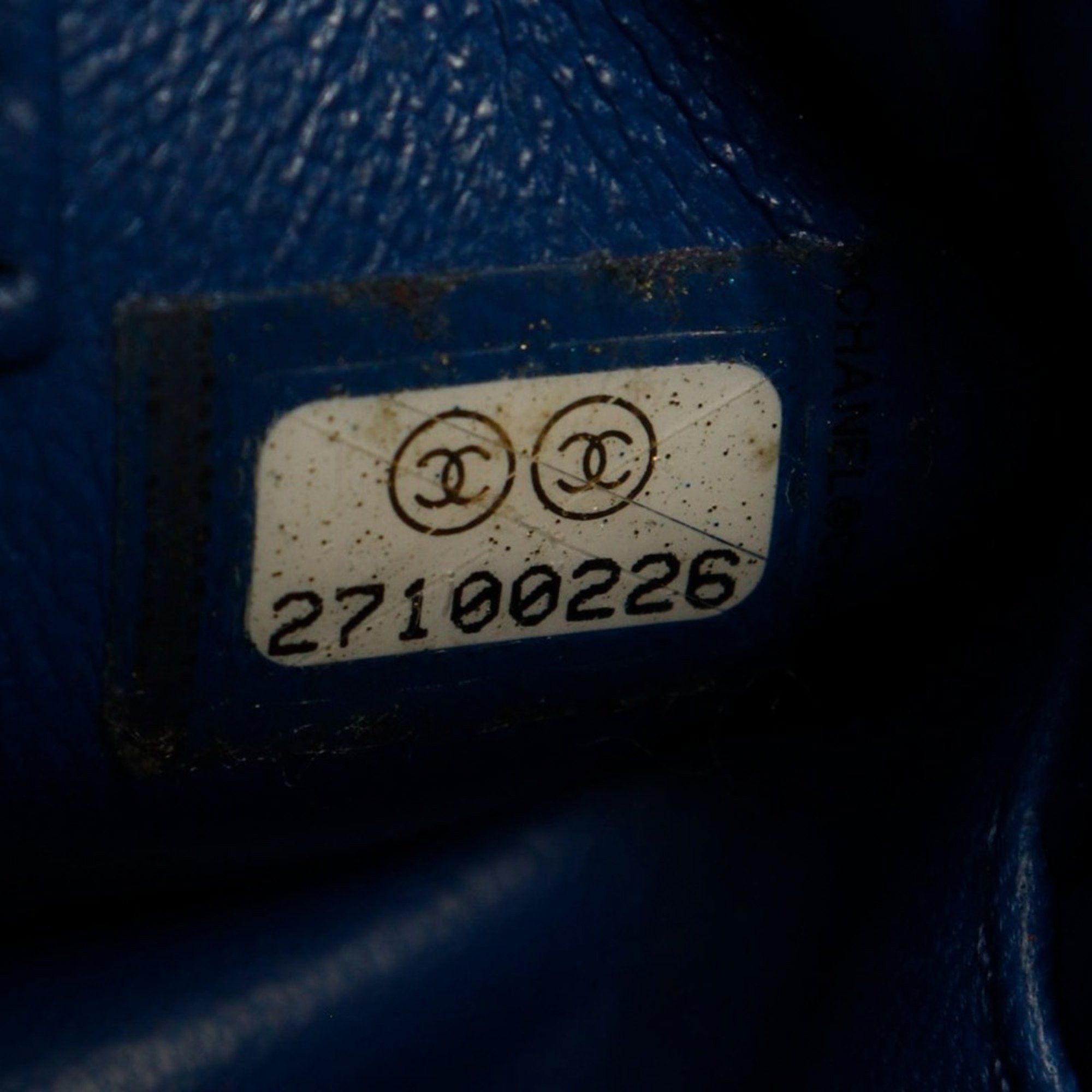 Chanel CHANEL Trendy Bowling Bag Handbag Shoulder Calfskin Blue 2way Double Women's Size ONE SIZE - 13 Thumbnail