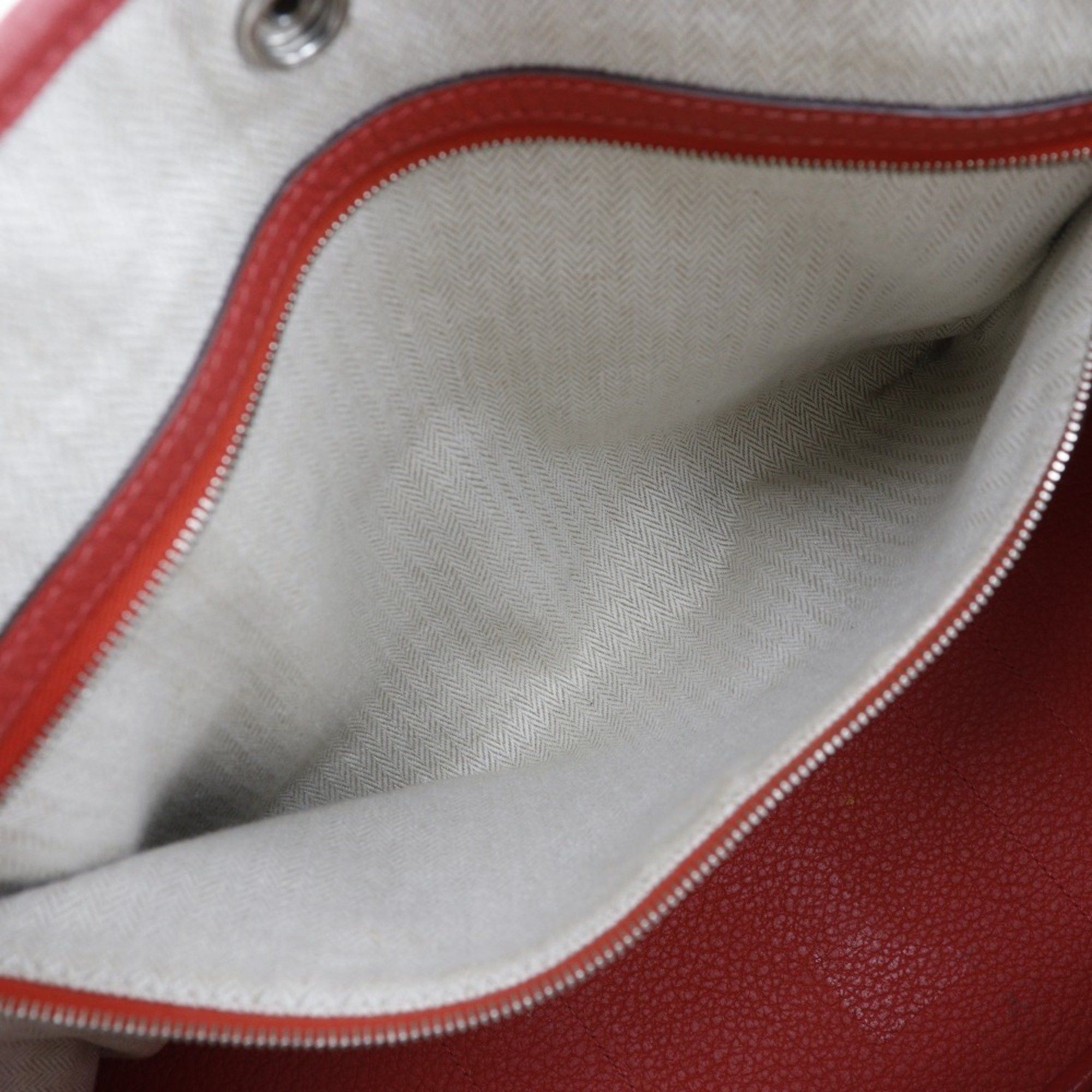 Hermes Hermes Garden PM Tote Bag Negonda 2014 Red □R Snap Button Party Ladies Size ONE SIZE - 8 Thumbnail