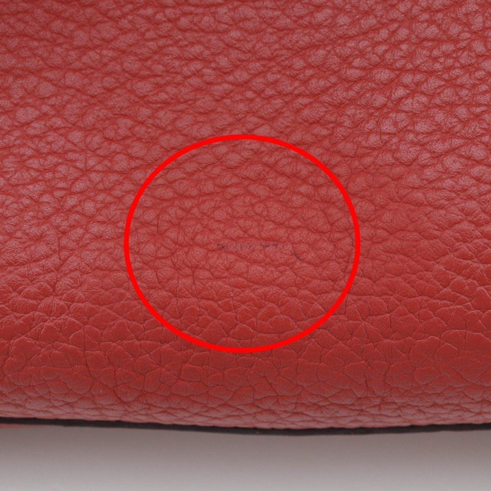 Hermes Hermes Garden PM Tote Bag Negonda 2014 Red □R Snap Button Party Ladies Size ONE SIZE - 9 Thumbnail