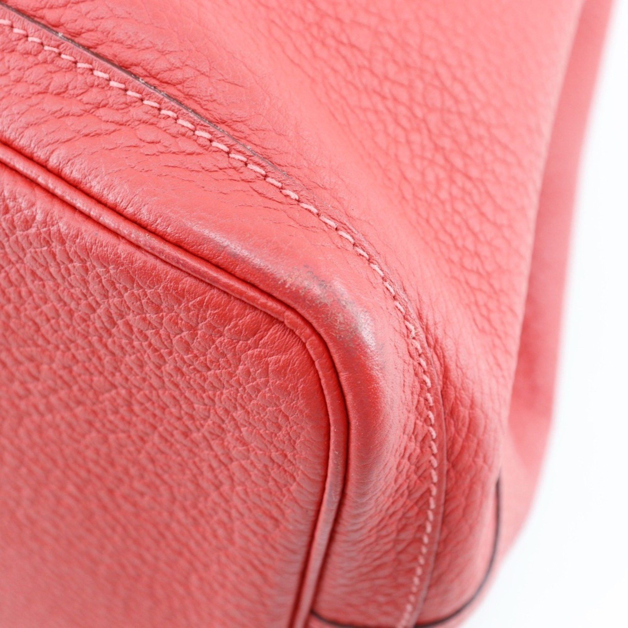 Hermes Hermes Garden PM Tote Bag Negonda 2014 Red □R Snap Button Party Ladies Size ONE SIZE - 5 Thumbnail