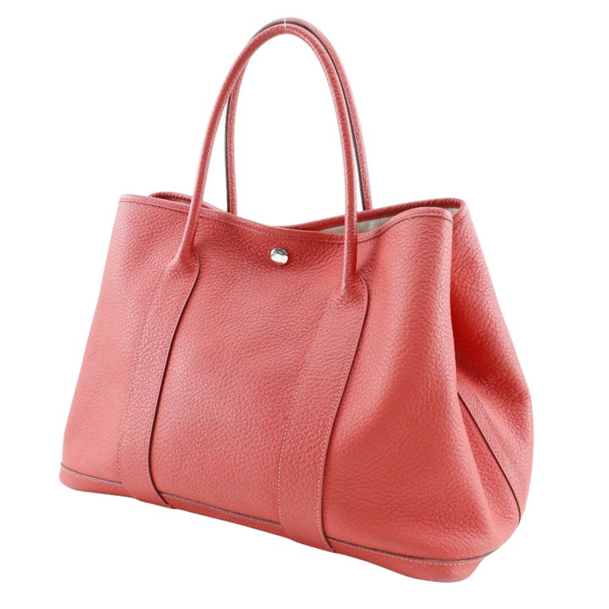 Hermes Hermes Garden PM Tote Bag Negonda 2014 Red □R Snap Button Party Ladies Size ONE SIZE - 2 Thumbnail