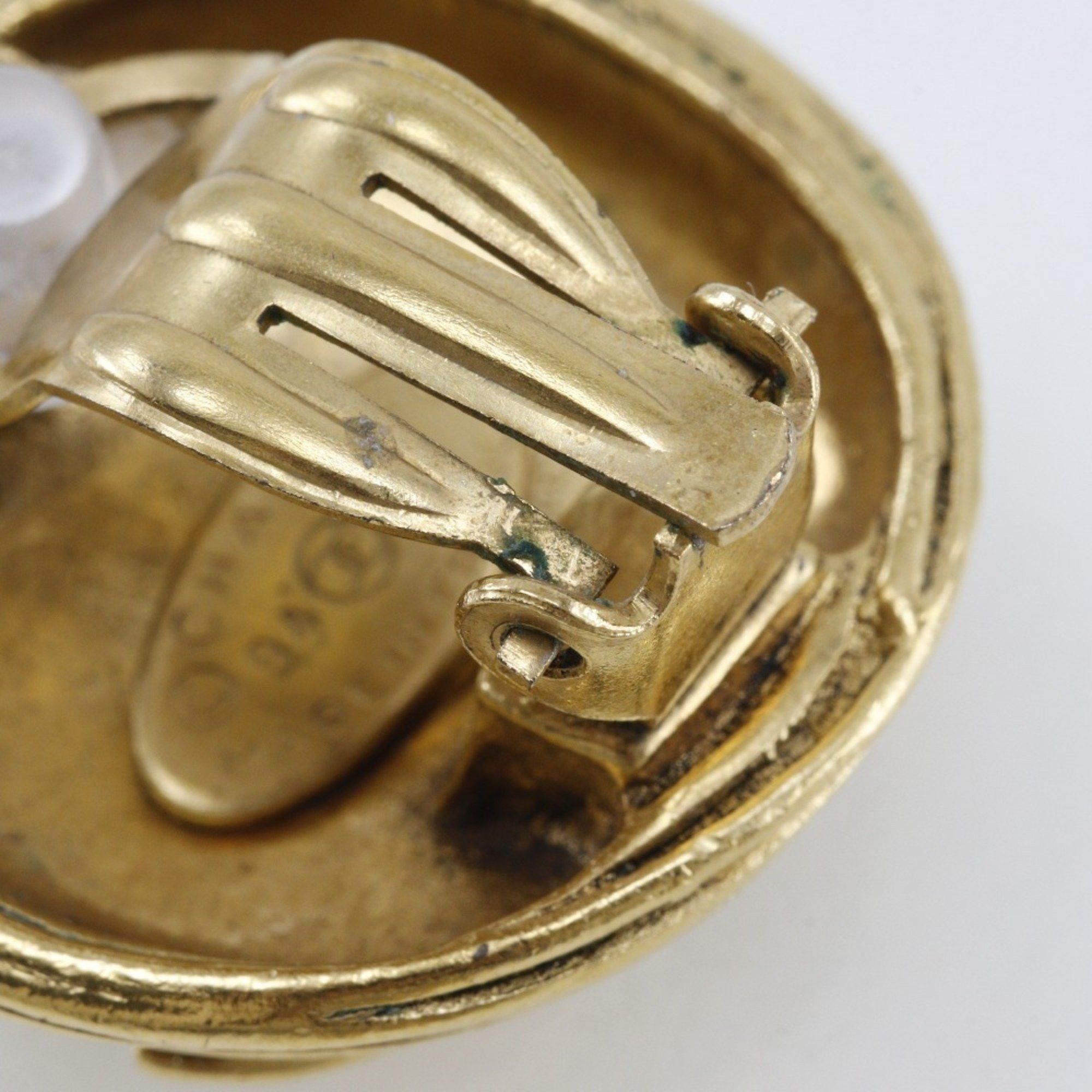 Chanel CHANEL Coco Mark Earrings, Gold Plated, 1994, 94A, Approx. 26.0g, COCO Mark, Women's Size ONE SIZE - 6 Thumbnail